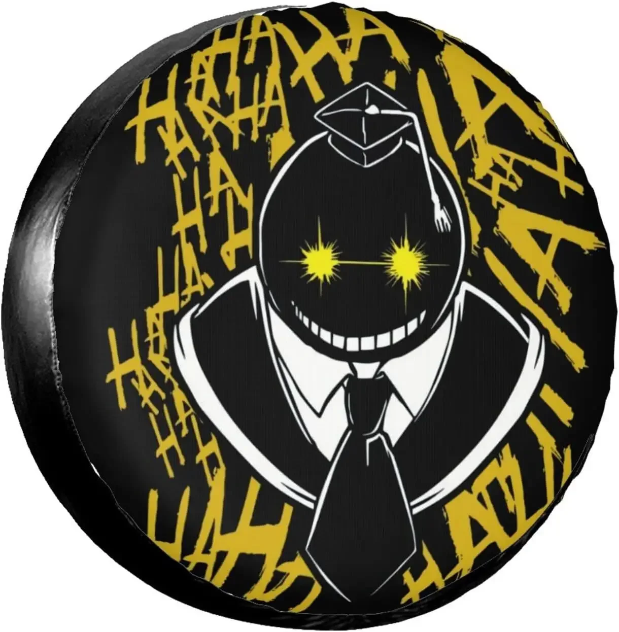 Anime Assassination Classroom Spare Tire Cover Wheel Protectors Water Dustproof Universal Fit for SUV Truck Camper Travel