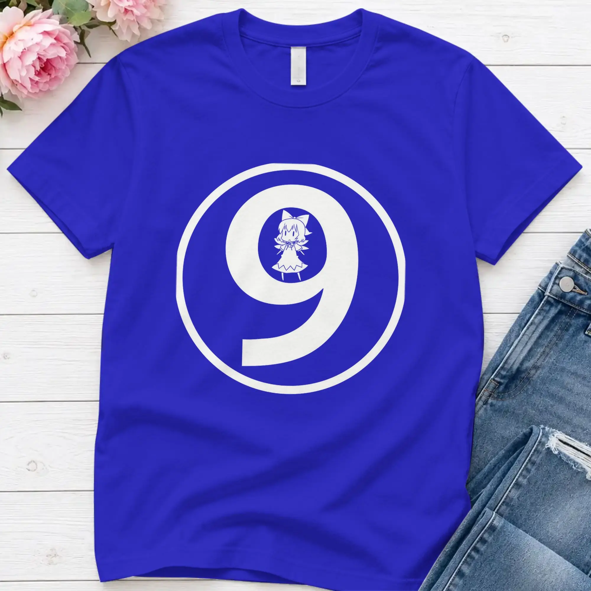 Men's T-Shirts Circle   Funny Pure Cotton Tee Shirt Short Sleeve Touhou Project T Shirt O Neck Tops Summer