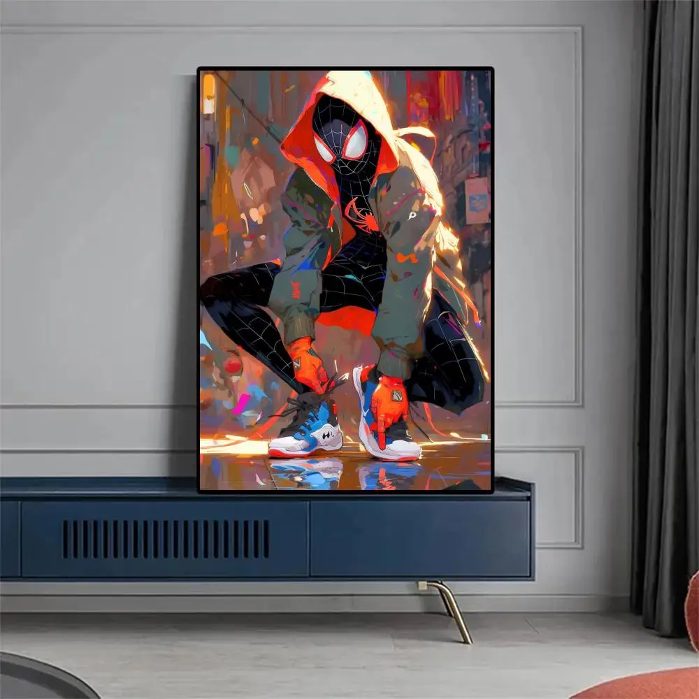 1pc Spider-Man Across the Spider-Verse  Poster Paper Print Home Bedroom Entrance Bar Cafe Art Painting Decoration