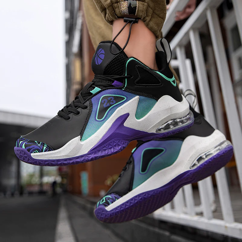 

Men'S Autumn New Basketball Shoes Men'S Breathable Sports Shoes Anti Slip And Wear-Resistant Fashionable Outdoor Sports Shoes