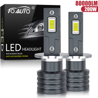 H1 H7 LED Headlight Bulbs H3 Led Lamps Mini 80000LM 6500K CSP Super Bright High Low Beam for Car Fog Lights 12V Automobile