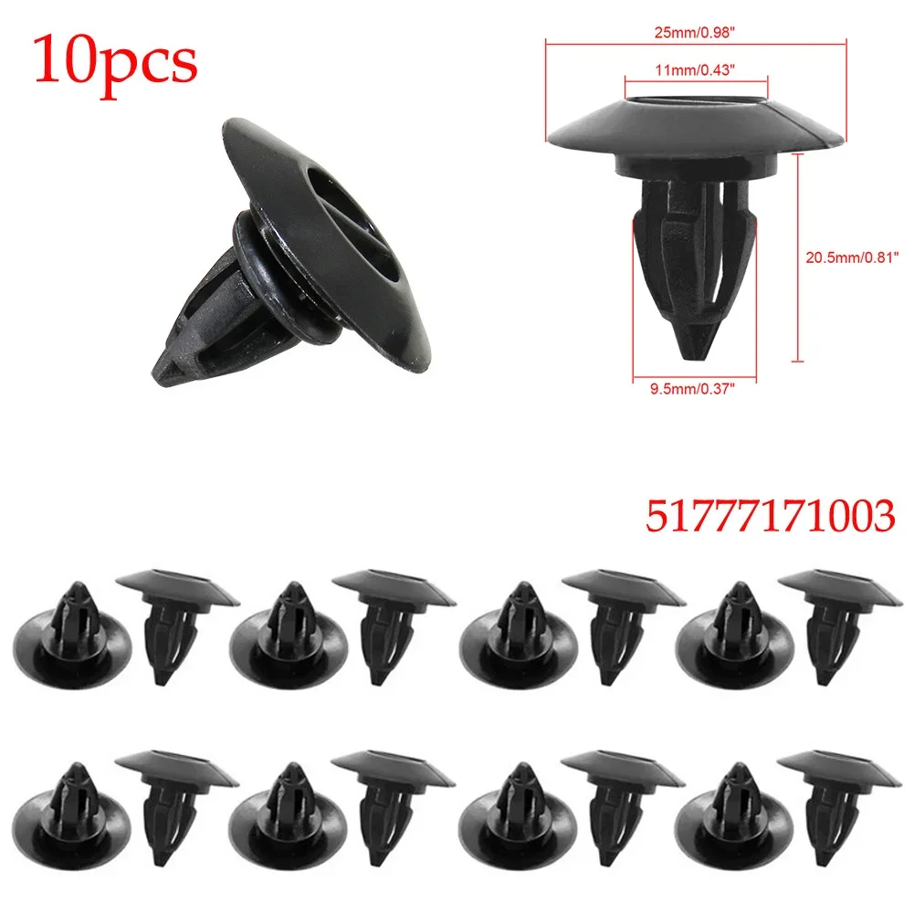 

10/30pcs Car Rivet Clips Door Side Sill Skirt Trim Rocker Molding Clip For BMW X6 R60 For Mini 51777171003