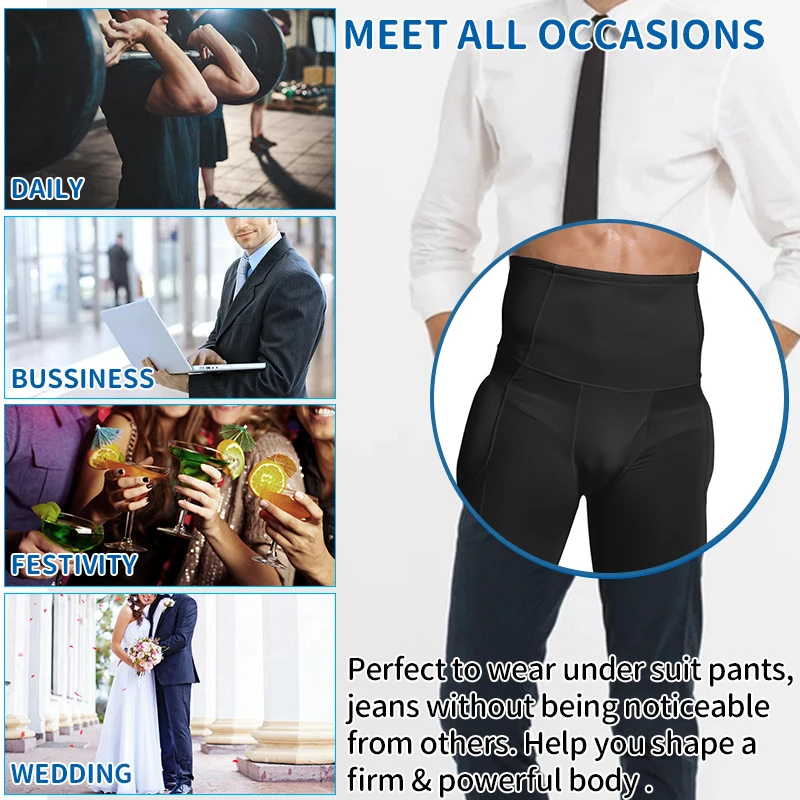 Men Underwear Slimming Body Shaper Lift Buttocks Slim Boxer Padded Shapewear Abdomen Faja Hombre Compression Tummy Shapers