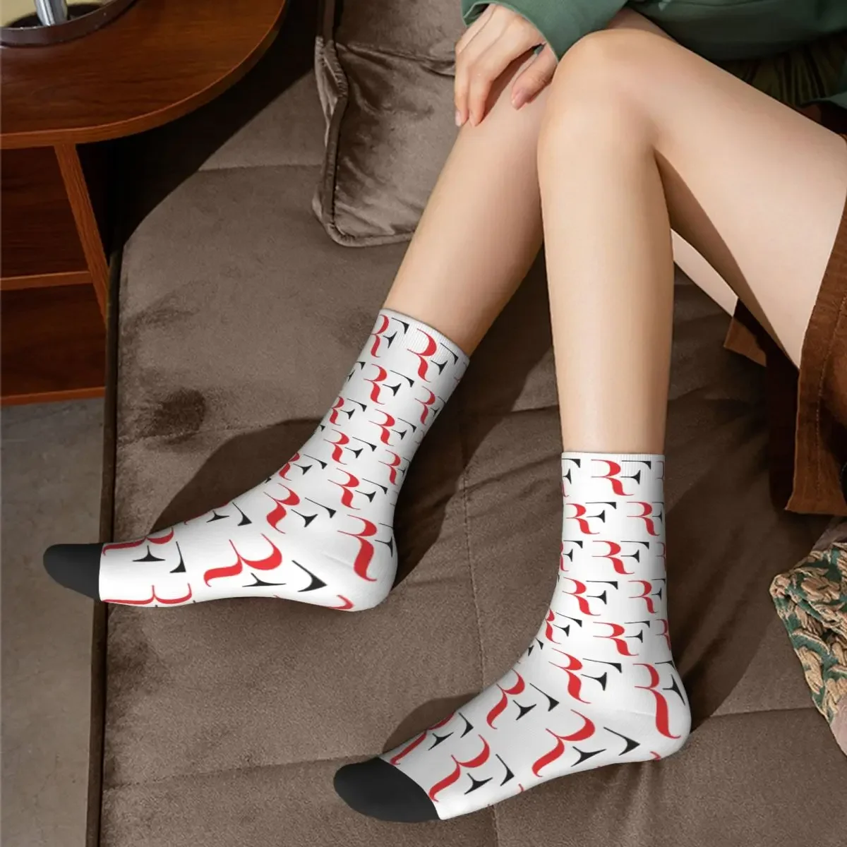 Roger Federer Socks Harajuku High Quality Stockings All Season Long Socks Accessories for Unisex Gifts