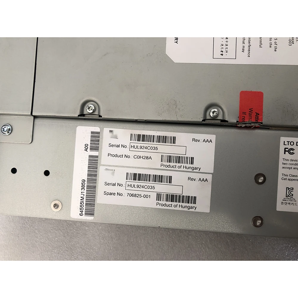 لمحركات HPE Tape Iibrary MSL2024 4048 C0H28A 706825 -001 MSL LTO6 8G FC