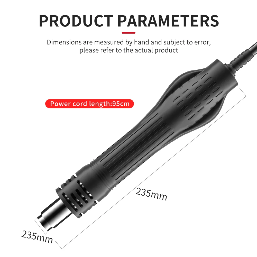 LUXIANZI 8589D+/898D Soldering station Heat Gun Handle Rework Station BGA Welding Solder Repair Tool Hot air gun Accessories