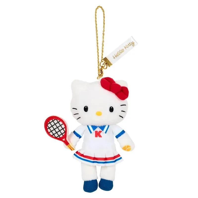 مرحبا كيتي 50th الذكرى معرض سلسلة طويلة الساق أفخم حقيبة الظهر قلادة أنيمي جرلي القلب ألعاب من القطيفة هدية