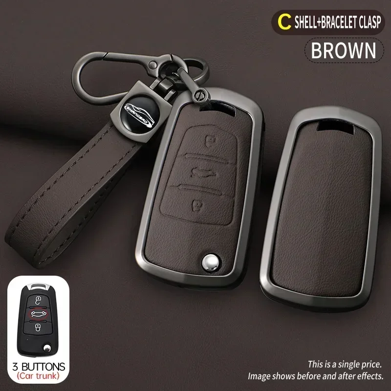 Fashing Alloy Car Smart Key Case Cover For Great Wall Haval/Hover H6 H7 H4 H9 F5 F7 H2S Auto Holder Shell Fob Accessories