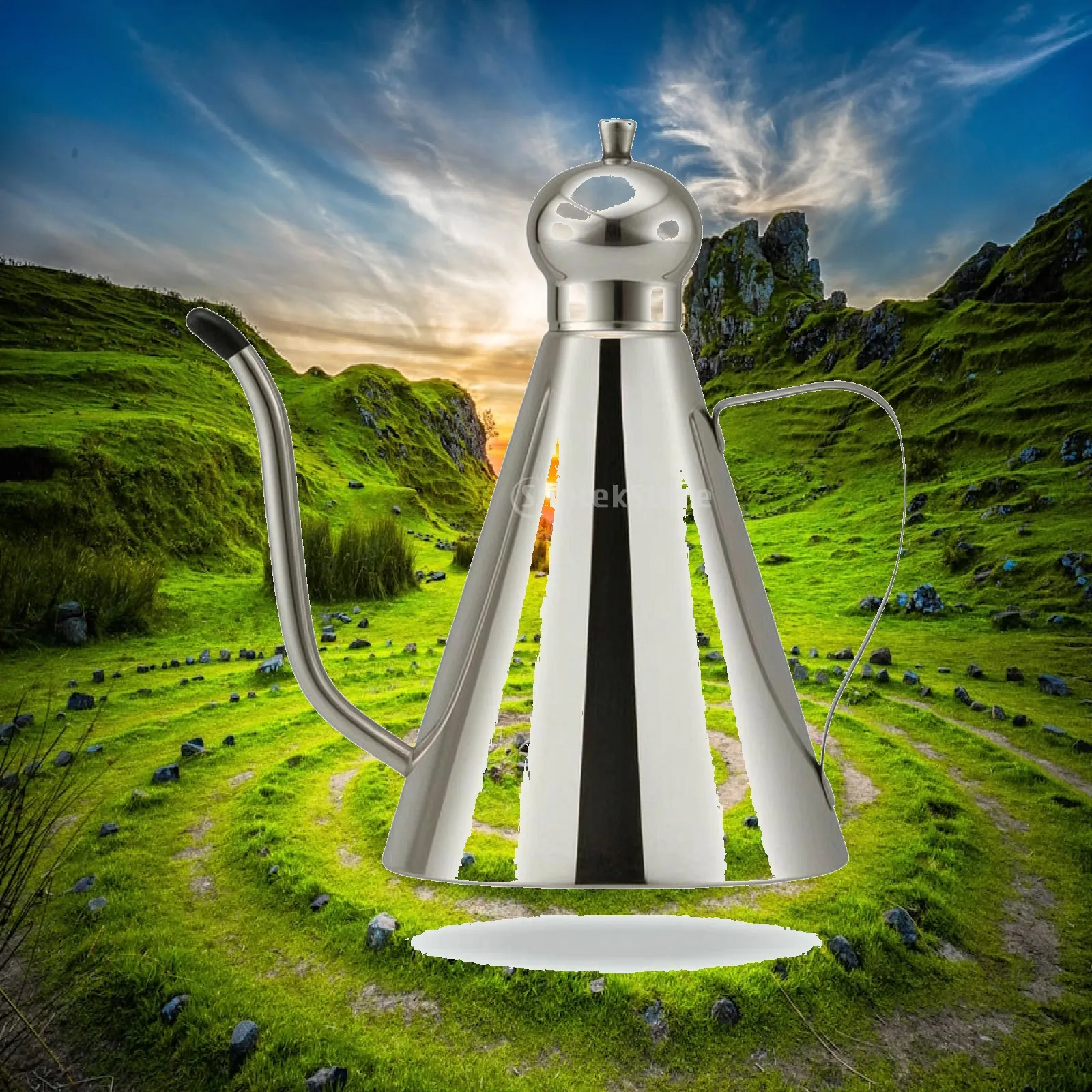 Oil Pot Stainless Steel Oil Pot with Lid Cruet Leakproof Container Dripless for Home Cooks, Kitchen, Dining Table