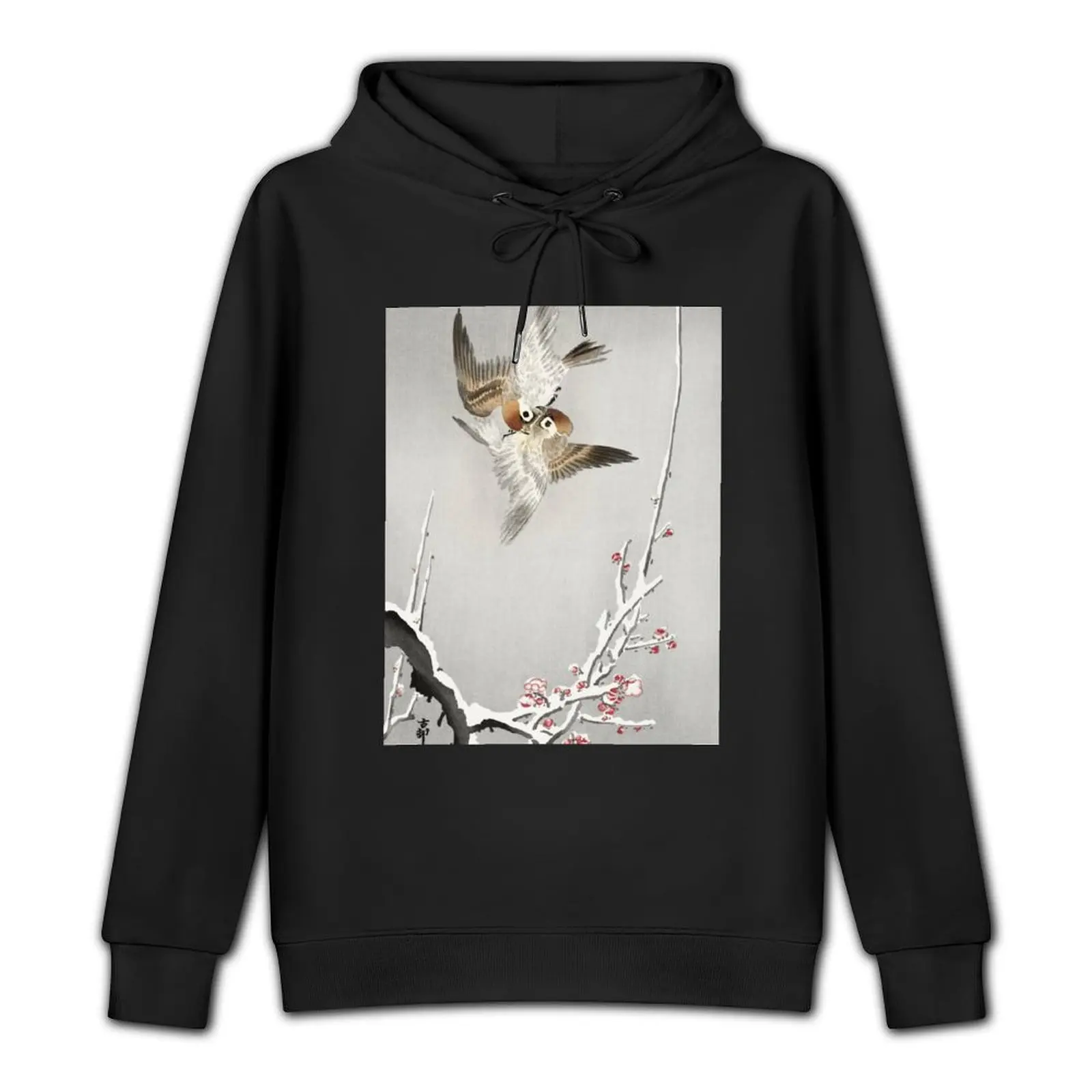 Oriental floral with birds Pullover Hoodie autumn clothes men's clothes designer hoodies