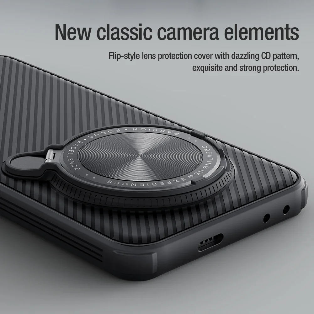 for Honor Magic 7 Pro 5G  Case Nillkin CamShield Prop Magnetic Case with Stand Camera Case for Honor Magic 7 Pro Lens Cover