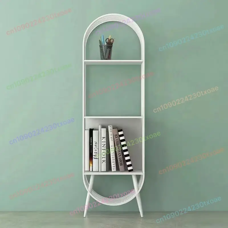 

Creative Iron Bookshelf Shelf Floor Storage Rack Cabinet Multi-Layer Book Rack For Living Room Bedroom