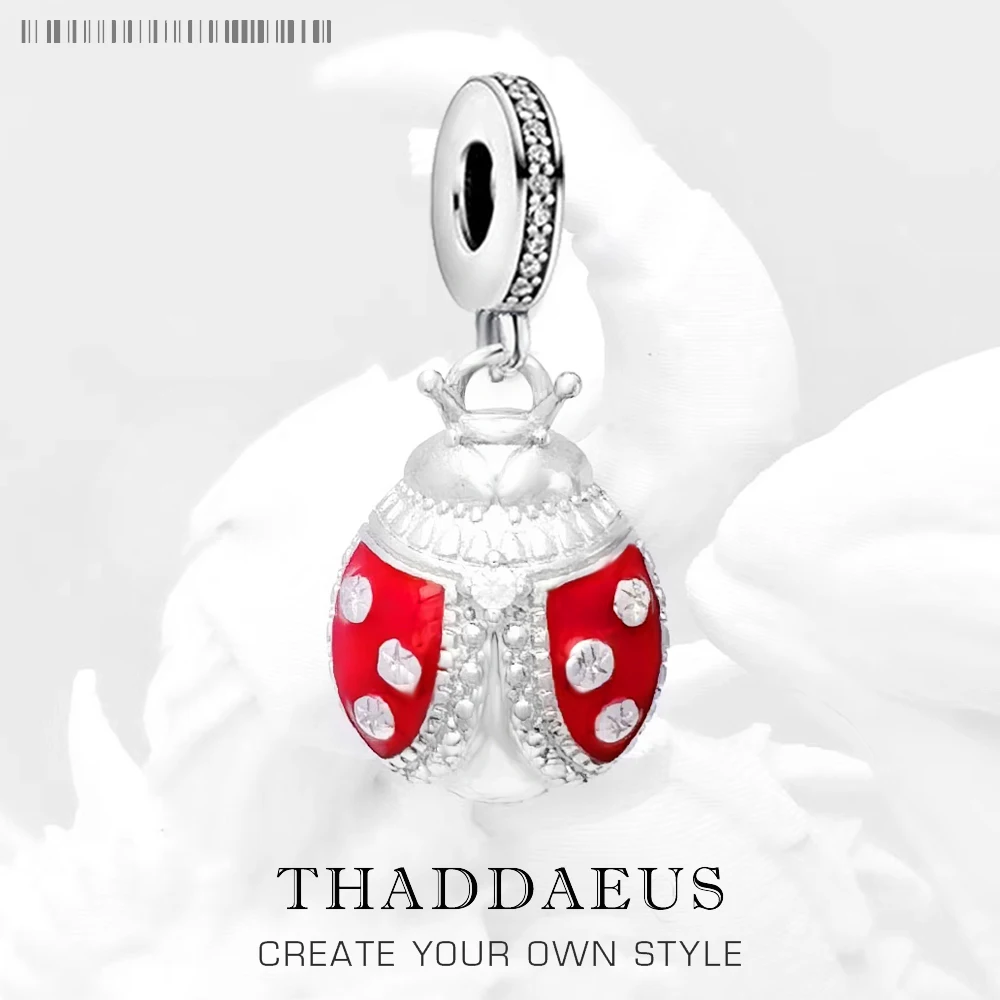 

Женская подвеска-Божья коровка, подвеска из серебра 2022 пробы, лето 925