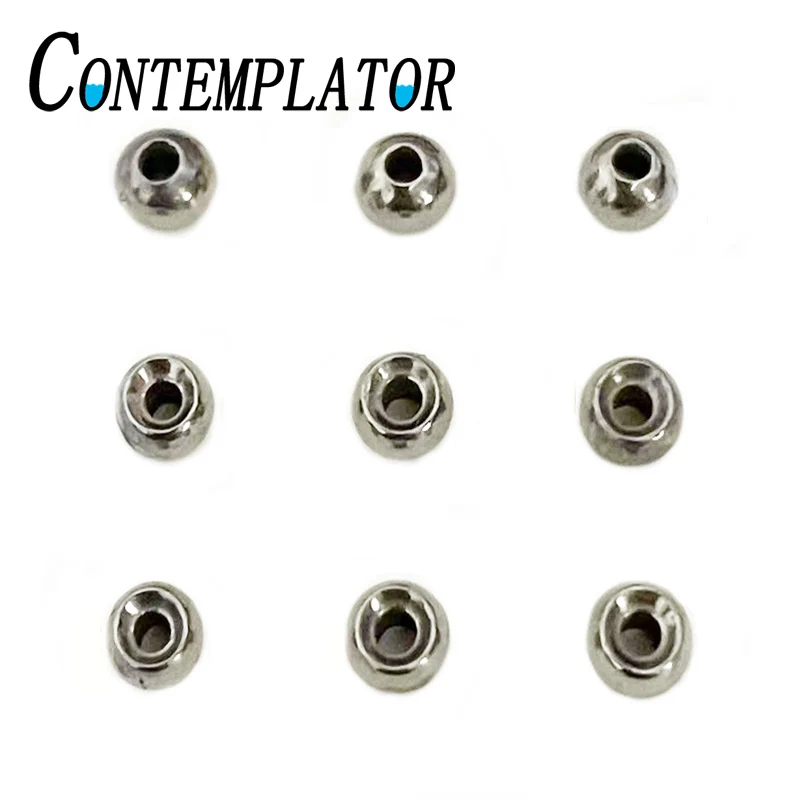 20 piezas cuentas de tungsteno rugulares, fregadero Extra en patrones de ninfas y serpentinas, cuentas de bola hundidas de 2,0mm-3,8mm, materiales para atar moscas - imagen 5