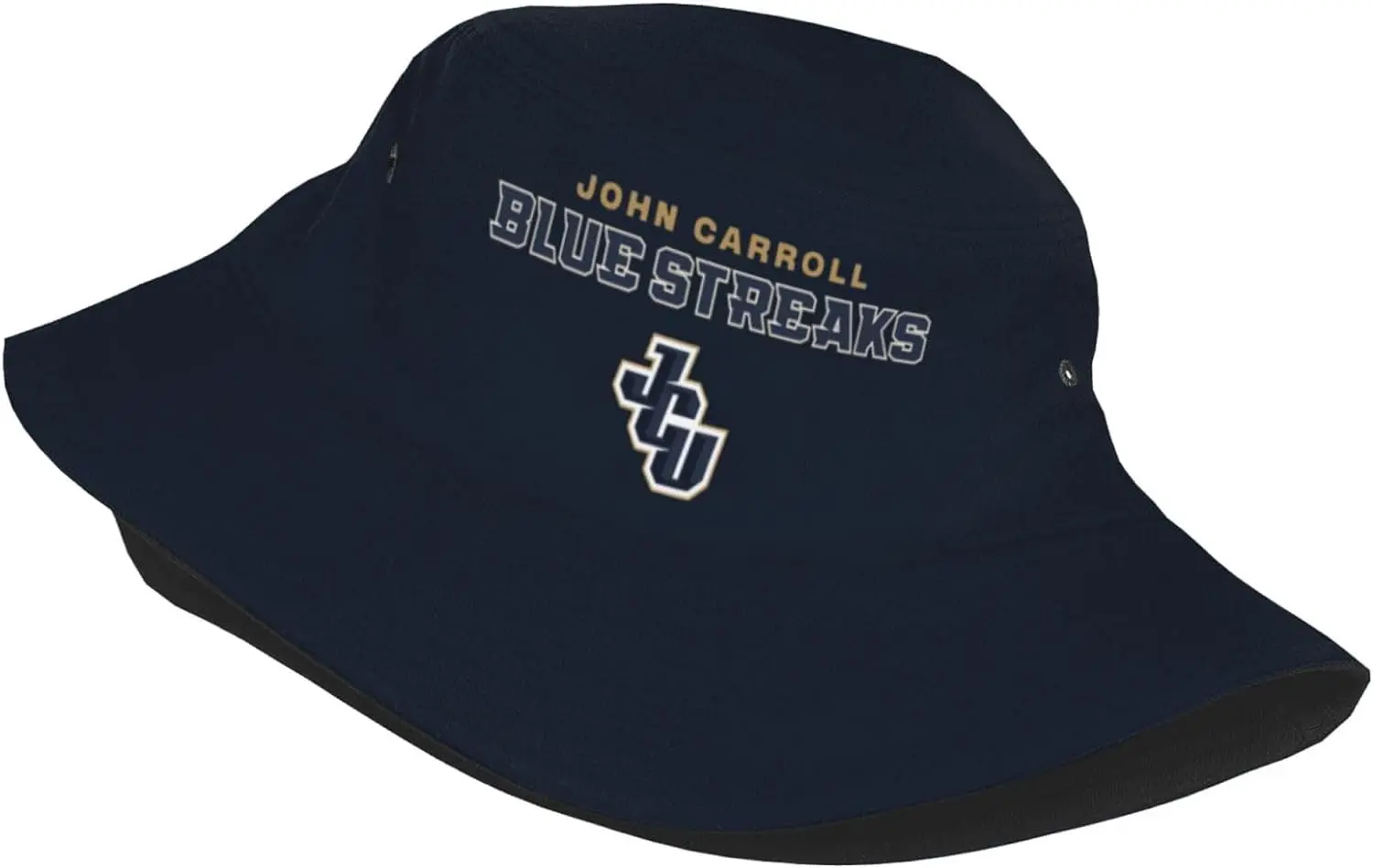 John Carroll University Logo Bucket Hats Fashion Sun Cap Packable Outdoor Fisherman Hat for Women and Men Black