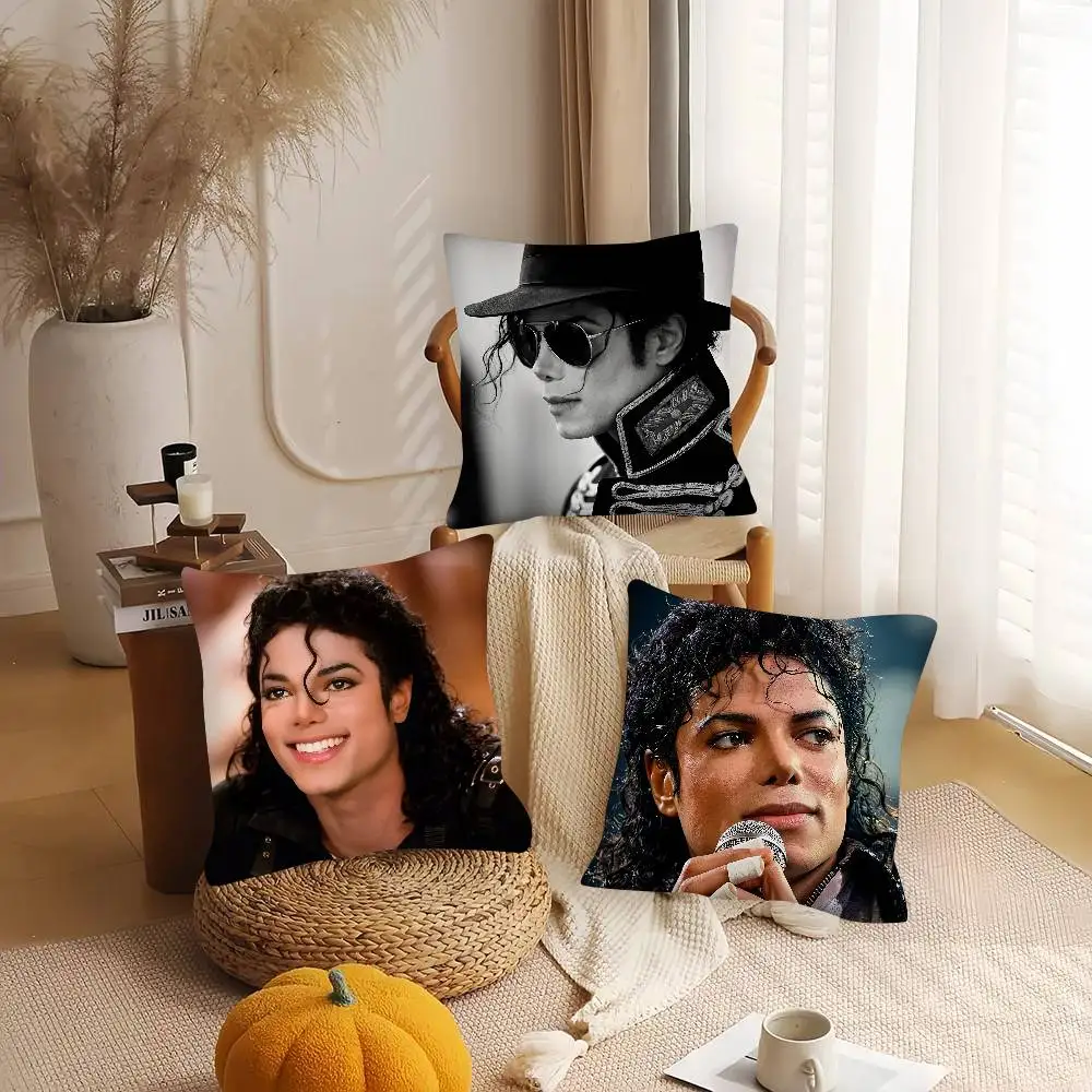 Classic Singer Michael Jackson Pillow Case Fashion Square Pillowcase Bedroom Sofa Room Ins Decoration Leisure