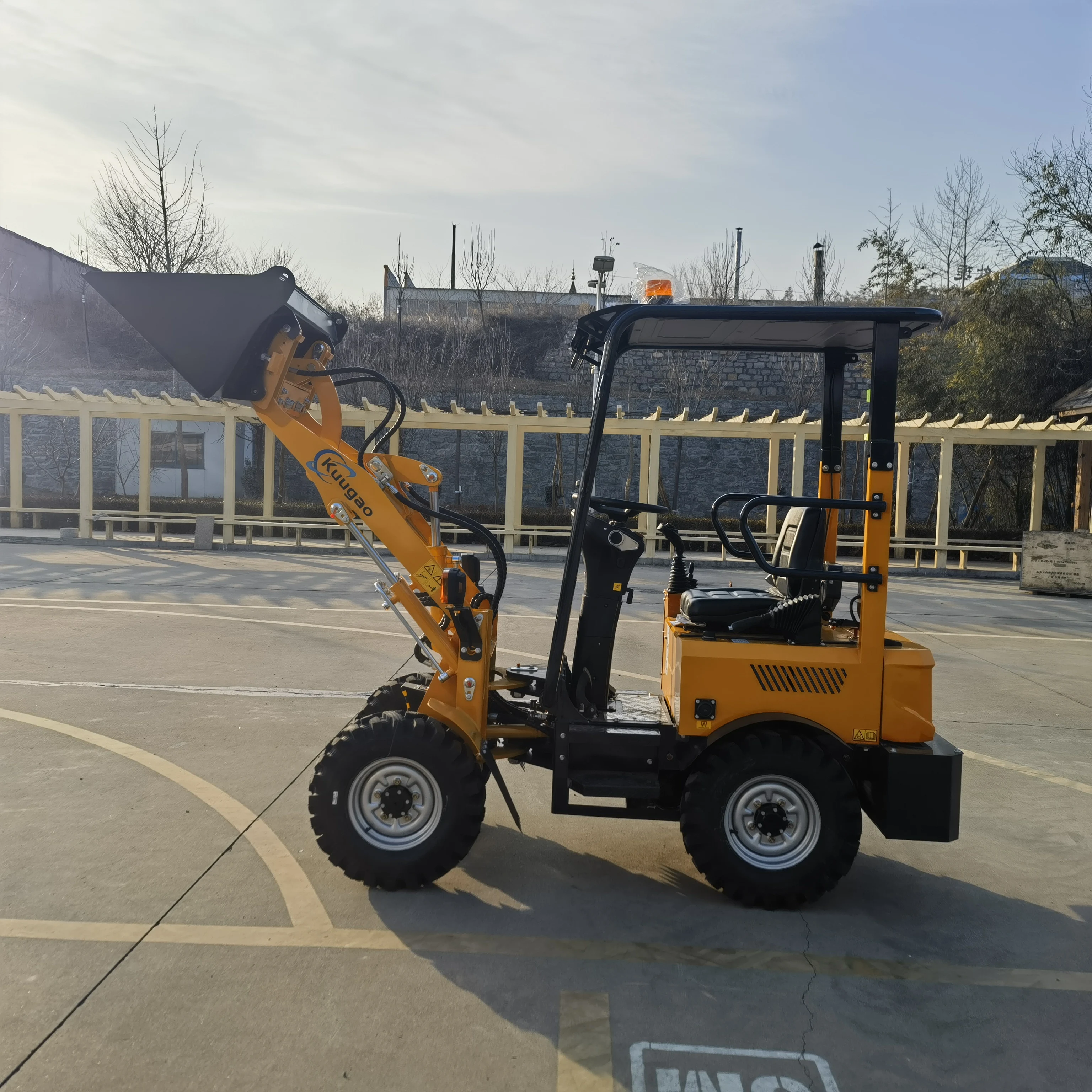 Mini loader Electric Wheel Loader With Large Capacity  front loader Free Shipping  backhoe loader Battery  Skid steer loader