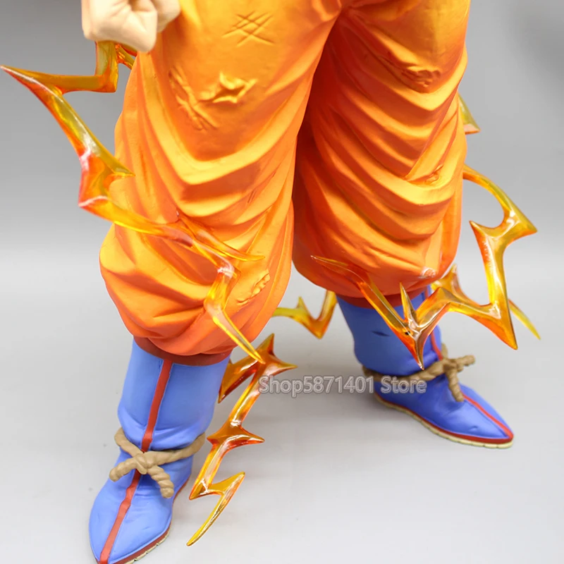 48cm Dragon Ball Figures SSJ3 Son Goku Action Figures Super 3 Goku Double Heads Anime PVC Collection Model Toys Ornamen Gifts