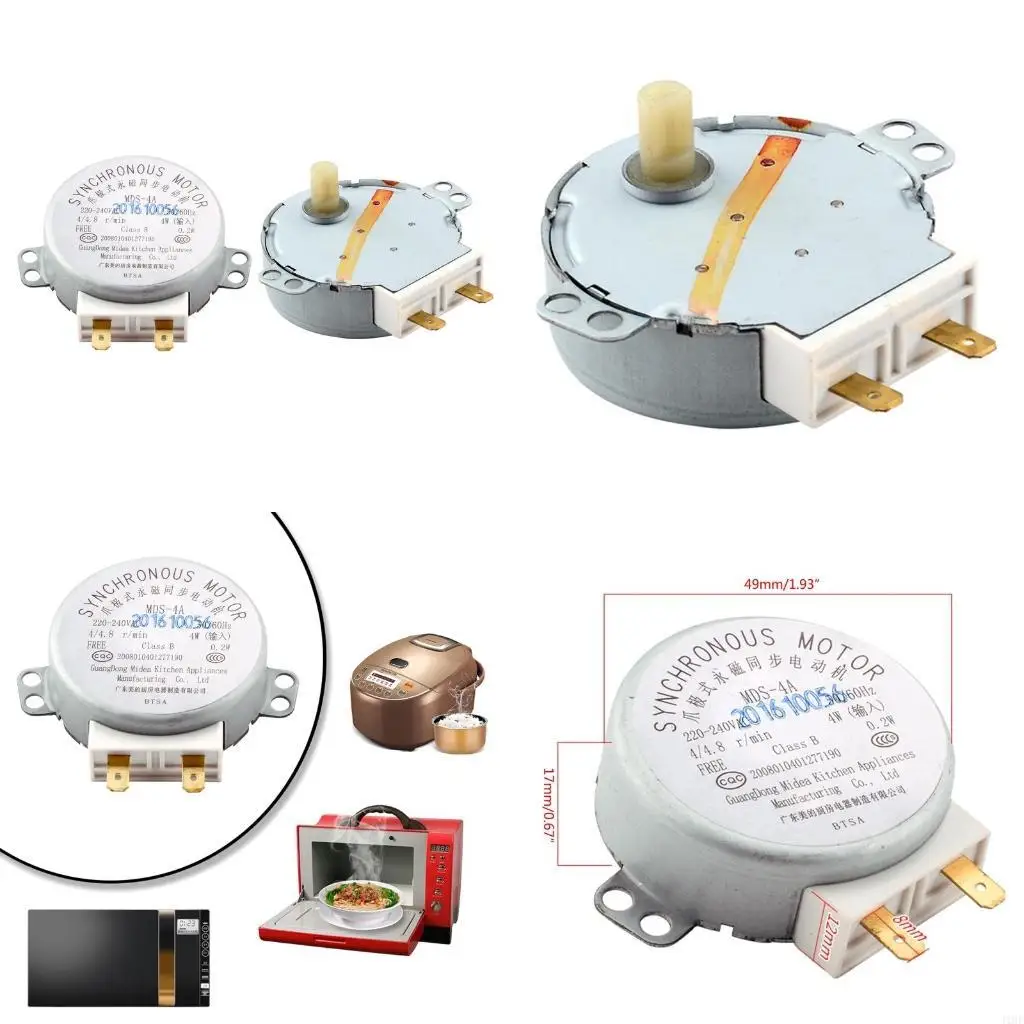 J1HF Original Microwave Synchronous Motor with 2 Pins Terminals for Midea Microwave