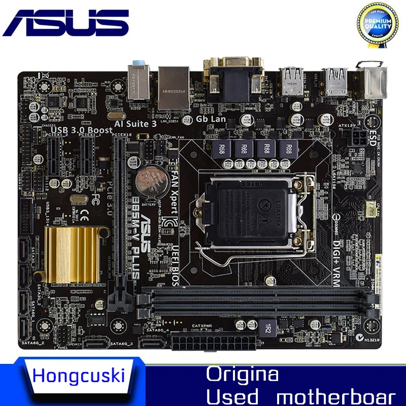 

Для ASUS B85M-V PLUS б/у LGA 1150 для Intel B85 материнская плата Socket LGA1150 DDR3 SATA3 USB3.0 SATA3 настольная материнская плата