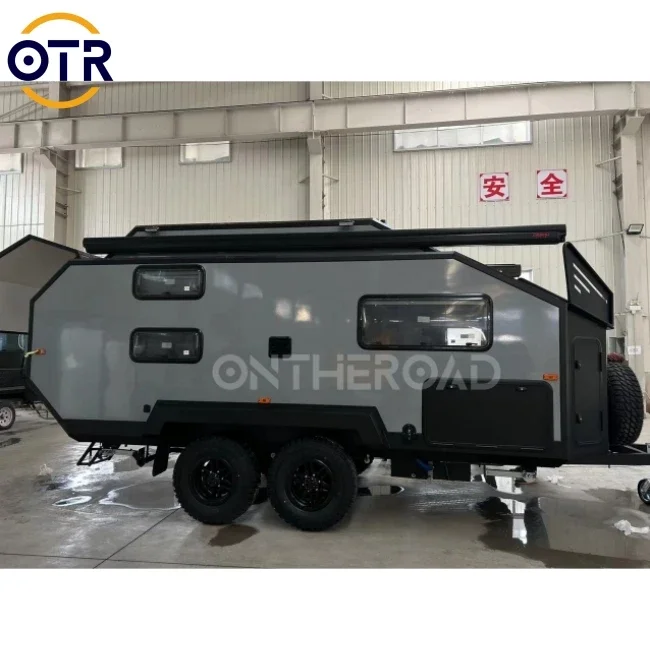 Custom Off Road Camper Trailer Luxury RV Motor Home Caravans Australian Standard Travel Trailers with Bathroom for Sale