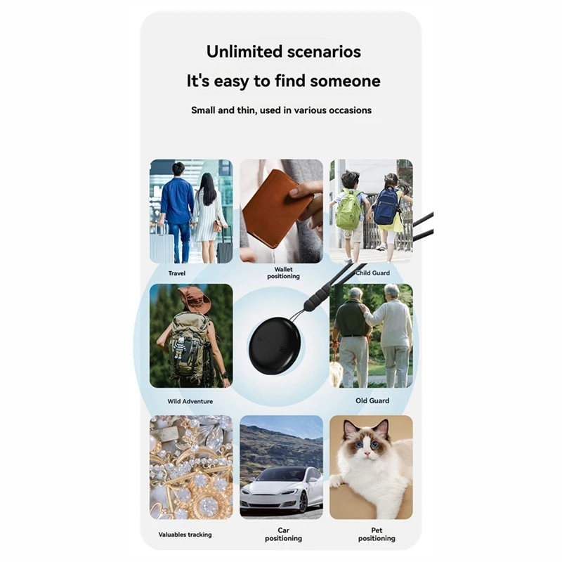 Hot-4 PCS GPS Tracker Key Finder Bluetooth Smart Tag Mini GPS Tracker Pet Key Bag Finder Airtag For IOS