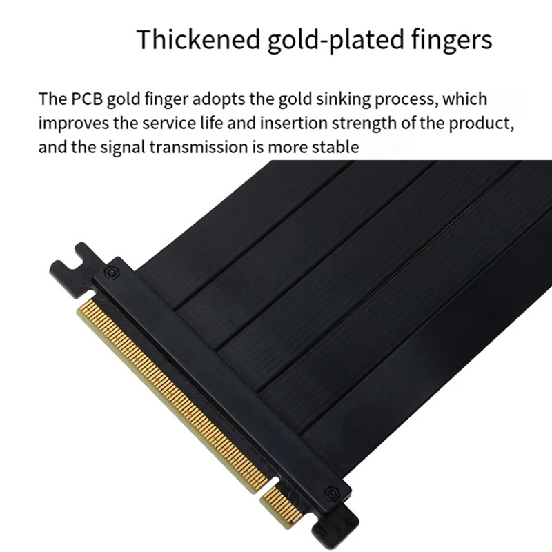 Кабель-удлинитель X16, черный Pcie 4,0, 300 мм, 90 °, совместимый с системами Pcie 3,0