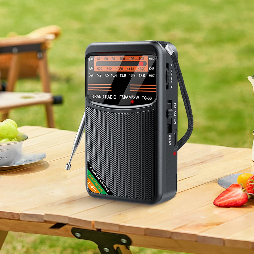 FM AM SW-радио с разъемом для наушников, карманное радио для кемпинга, пожилых людей, прогулок пожилых людей