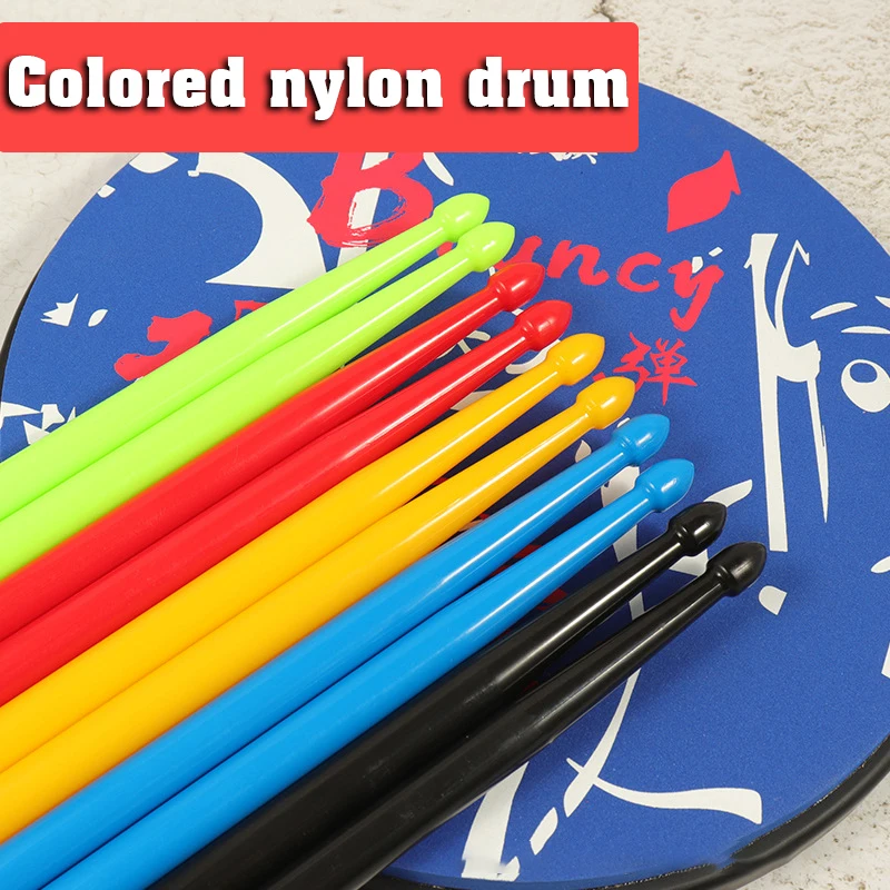 

1Pair Drop-shaped Head Drumsticks Nylon Personalized Drum Sticks Non-Slip Handle Drum Sticks For Beginners Professional Drummers