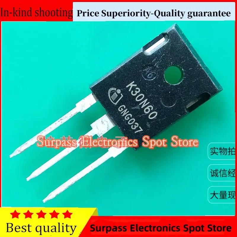 10PCS-100PCS  IKW30N60 K30N60  IGBT   30A600V Price Superiority-Quality guarantee