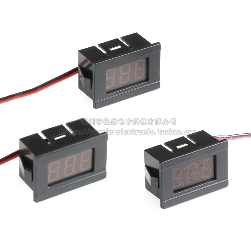 0.36Inch DC 4.5V to 30V 2-Wire Mini Digital Voltmeter LED Display Voltage Meter for Testing Car Motorcycle and Battery Cart