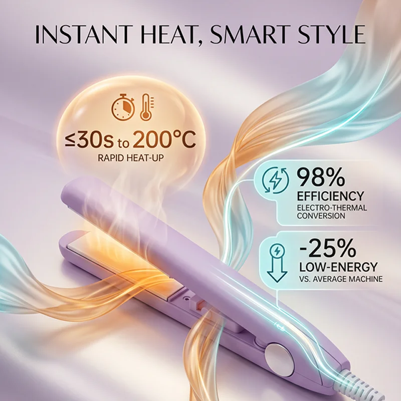 3 in 1 Hair Iron High Quality Flat Iron Straightening Hot Comb mini Professional Hair Straightener & Curling Iron Styling Tools view 5