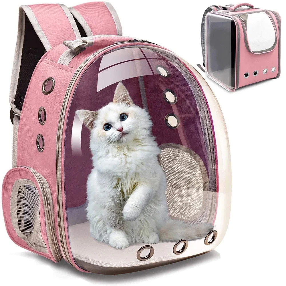 

Cat Carrier Bags Breathable Pet Carriers Small Dog Cat Backpack Travel Space Capsule Cage Pet Transport Bag Carrying for Cats