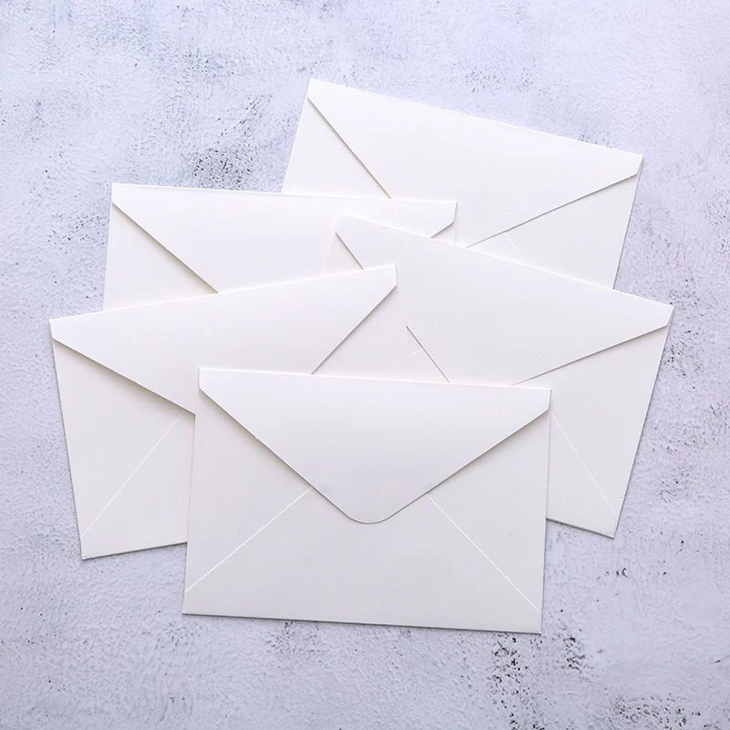 10PCS 16×11cm envelope Classical White Black Kraft Blank Mini Paper Window Envelopes Wedding Invitation Envelope Gift Envelope