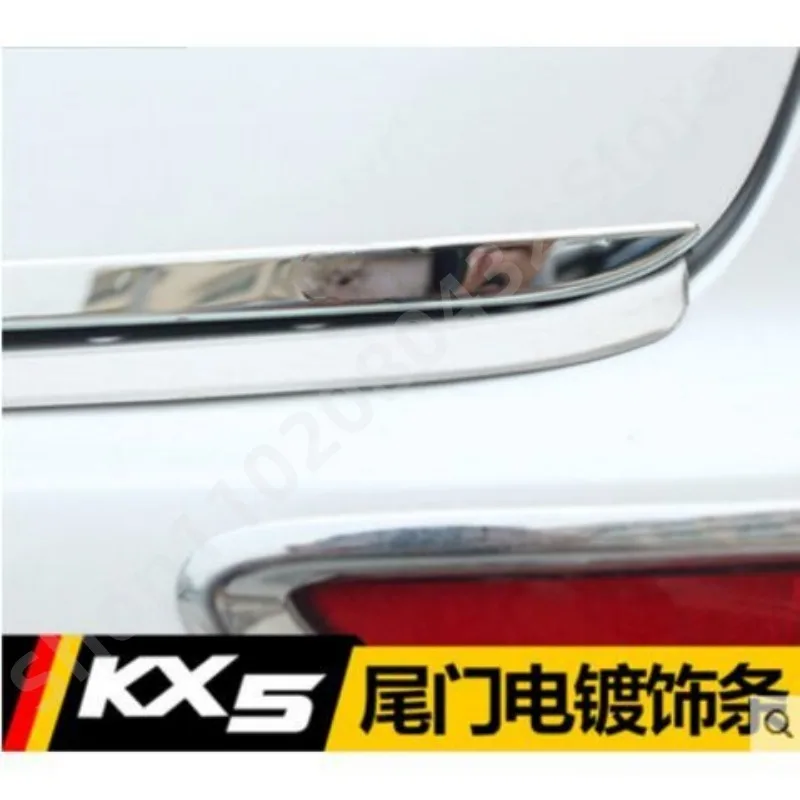 For KIA Sportage QL 2016-2018 ailgate Rear Door Cover Molding Trim Stainless Steel back door trim car Accessories