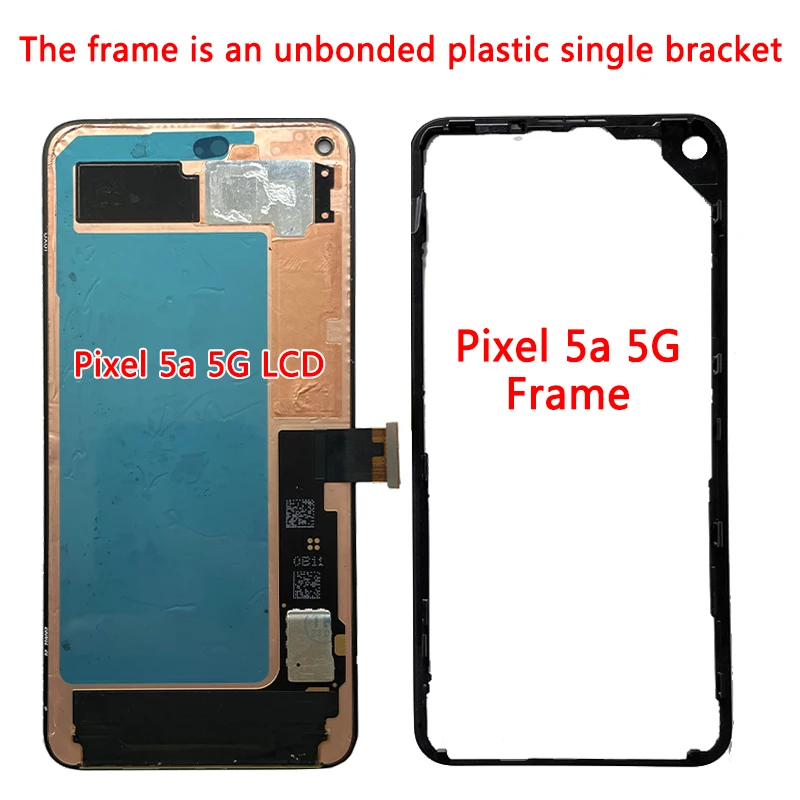 New For Google Pixel 5 GD1YQ LCD Pixel5 Display Touch Digitizer Assembly For Google Pixel 5a 5A 5G G1F8F LCD Frame