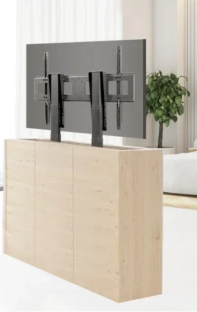 75/85/86/98 inch TV electric lifting bracket floor hidden cabinet type remote control pedestal hanger. Hot sales