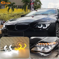 For BMW E63 E64 630Ci 630i 645Ci 650i M6 2003 - 2010 Ultra Bright Crystal Concept M4 Iconic Style LED Angel Eyes Halo Rings