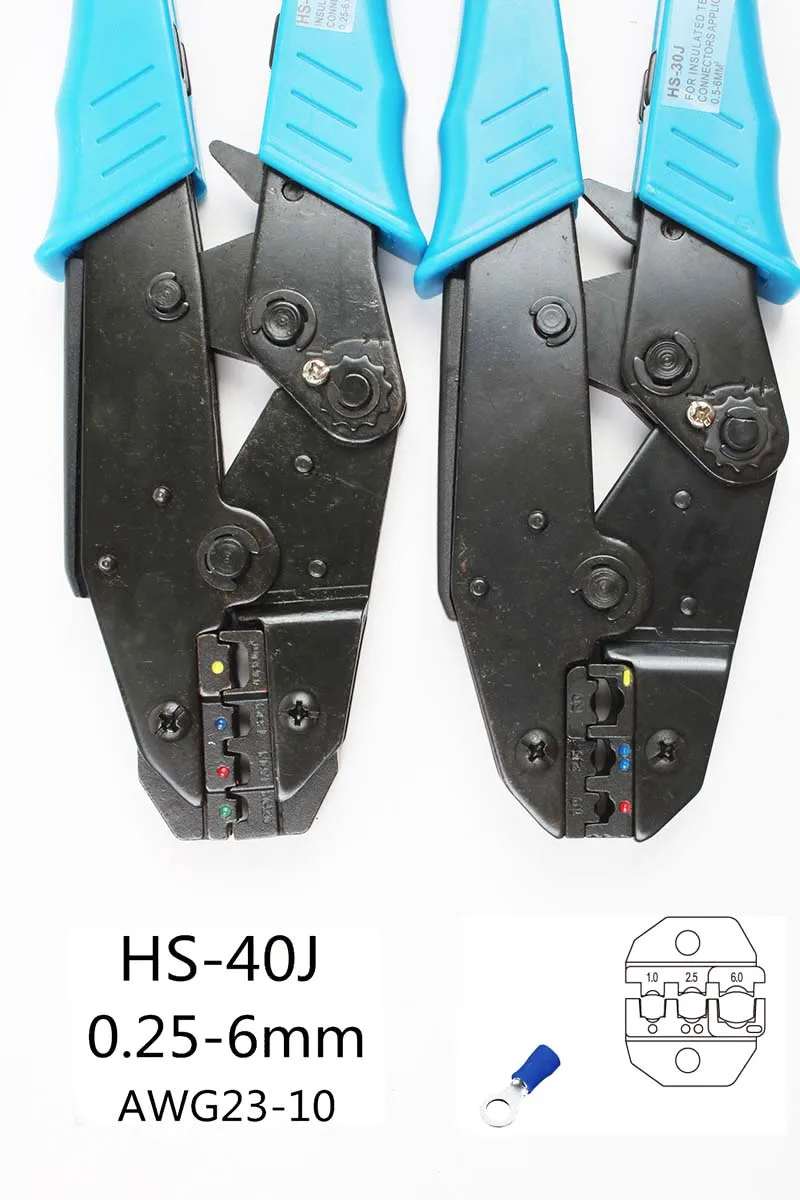 Pinza di piegatura 0.5-6.0mm2 dello strumento di piegatura del cricchetto di stile di EUROP del nuovo modello di trasporto libero HS-40J