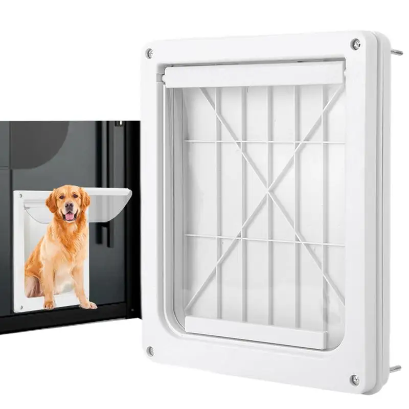 

Dog Door for Wall Pet Door Weatherproof Doors Dog Door Transparent Flap Lightweight Pet Safe Dog Door for Small Medium Large