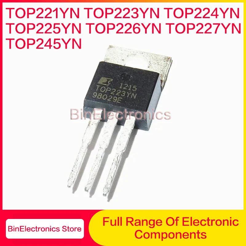 10Pcs TOP221YN TOP223YN TOP224YN TOP225YN TOP226YN TOP227YN TOP245YN TO-220 Type Liquid Crystal Power Supply Chip New Original
