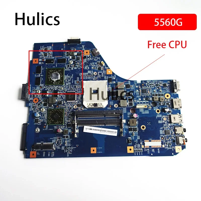 Hulics Used 48.4M702.011 MBRNZ01001 For Acer Aspire 5560 5560G Motherboard Laptop Mainboard FS1 1GB MB.RNZ01.001 MBRUS01001