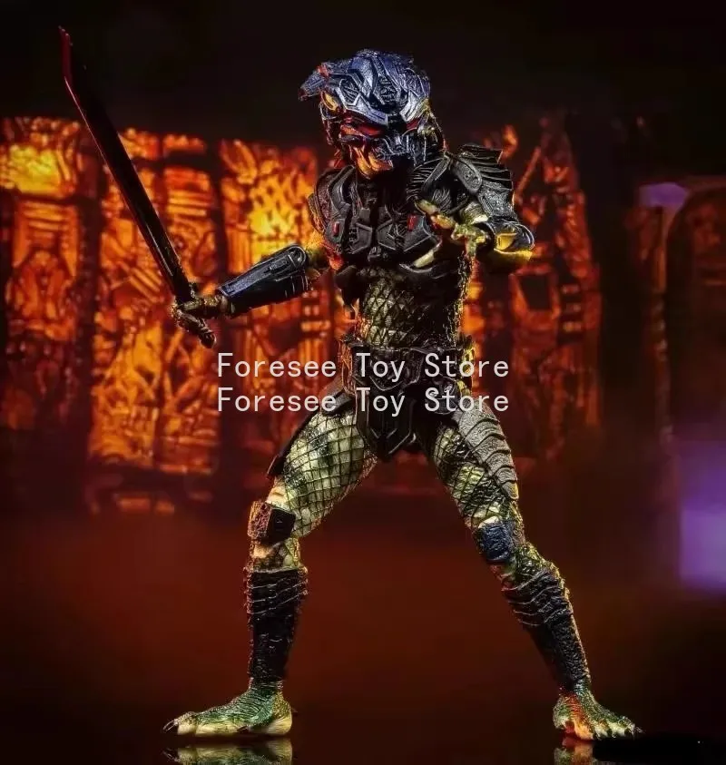 Neue 18 cm NECA Predator 2 Anime-Figuren Light-up Luxury Edition Actionfigur Desktop-Ornament Dekorationen Bestes Geschenk für Kinder