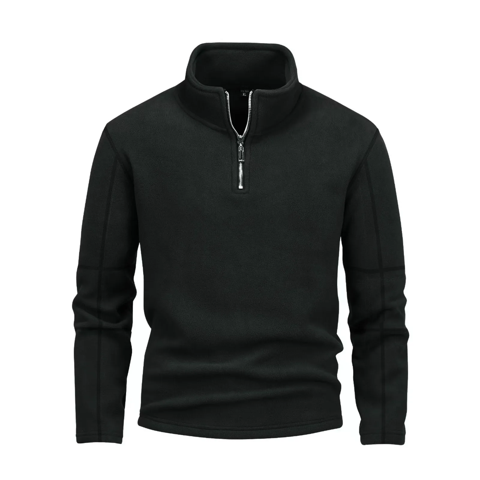 Quarter-Zip Pullover Tops Men's Turtleneck Fleece Sweatshirts Casual Warm Sweater Athletic Running Sports Hoodie Shirts