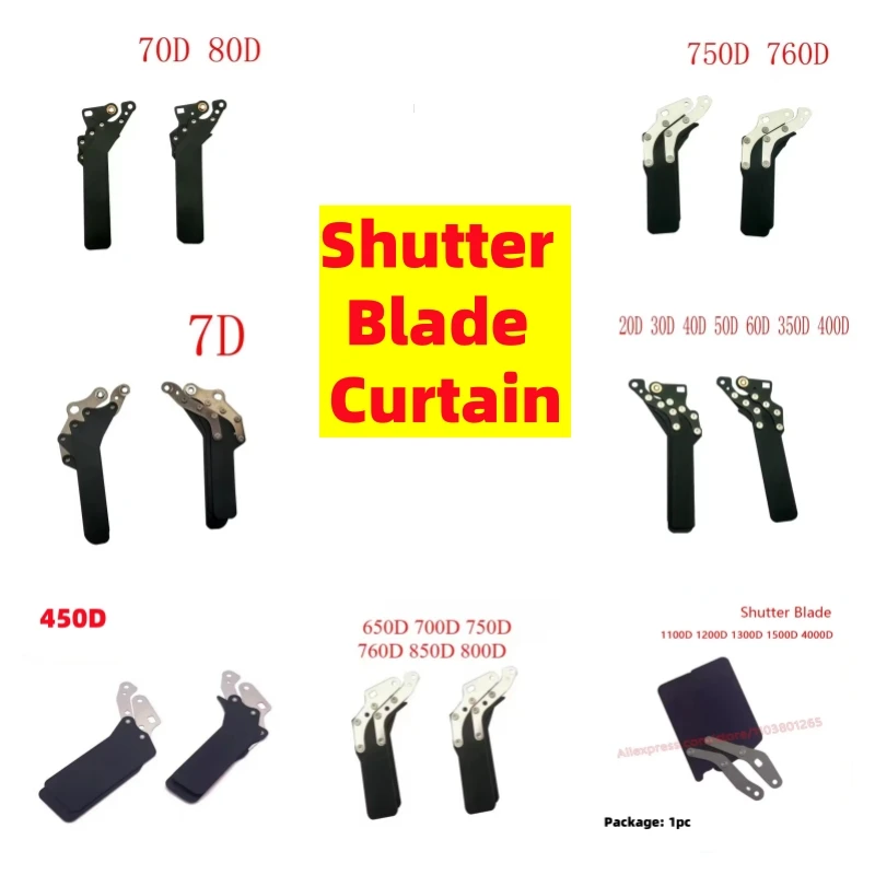 Shutter Blade Curtain For Canon 1100D 1200D 1300D 1500D 750D 760D 650D 450D 7D 5D 20D 60D 400D 350D 70D 80D Shutter Curtain