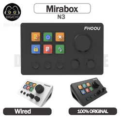 Mirabox N3 StreamDeck Visuelle Tastatur, LCD-Taste, 6 Tasten, Live-Halte-Erstellung, Controller, Stream Deck, individuelle Taste für Win/MacOS