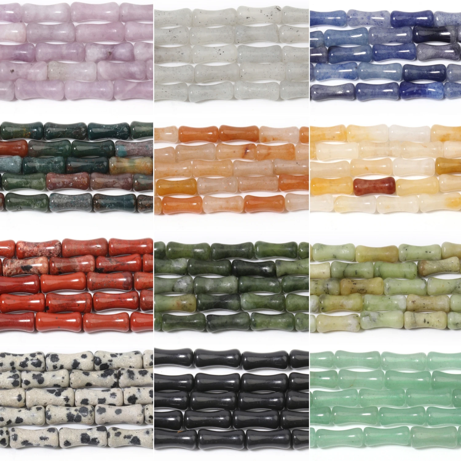 

Бусины Из Натурального кварца, агата, яшмы, 12 Х5 мм