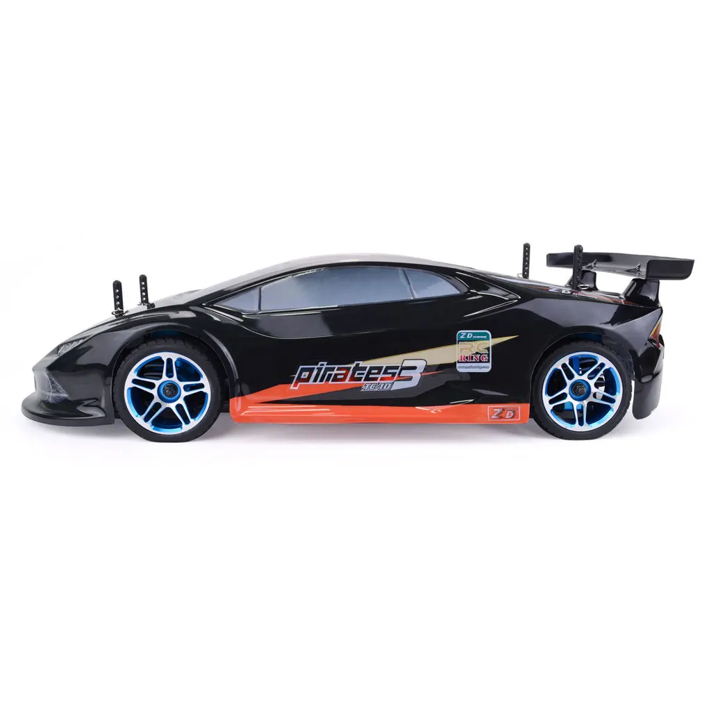 ZD Racing-Pirates3 Carro de controle remoto para crianças, carros esportivos planos, sem escova elétrica, controle de rádio, 4WD, 2.4GHz, TC-10, 1:10 Rc