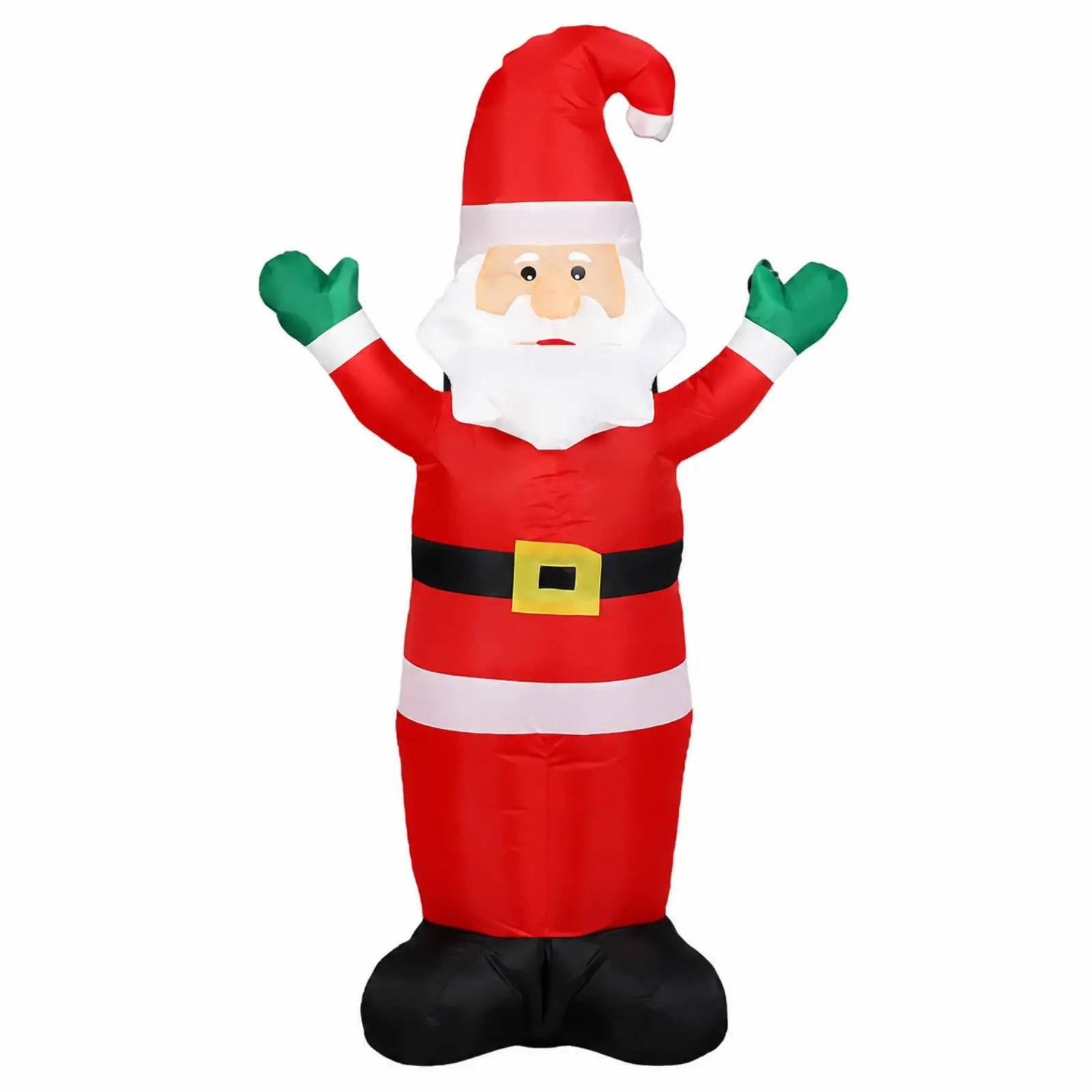 4 Ft Inflatable Santa Outdoor Inflatable Santa with LED Lights Holiday for Porch, Entrances
