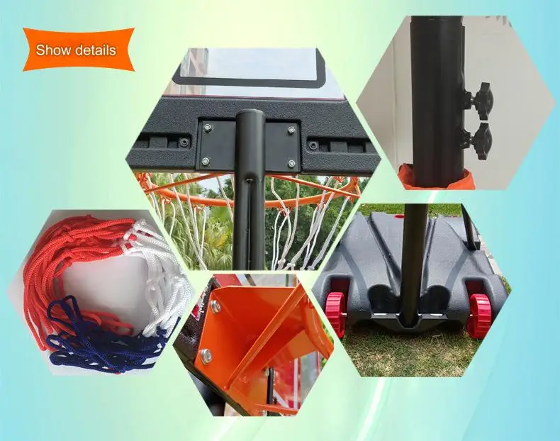 Suporte de basquete infantil interno/externo, altura ajustável, equipamento de treinamento de jardim de infância, cesta de basquete padrão adulto